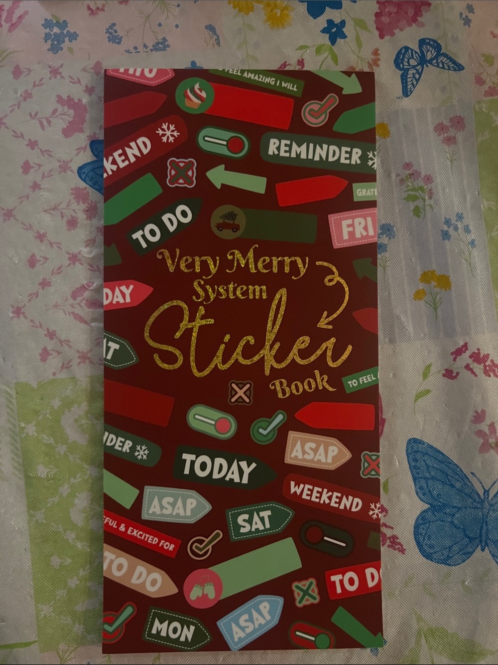 Daily Grind Planner- Very Merry System sticker book